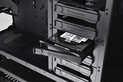 Thermaltake View 91 RGB PLUS Tempered Glass XL-ATX Vertical GPU Modular Black Gaming Super Tower Computer Case CA-1I9-00F1WN-00 image