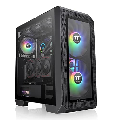 Thermaltake View 300 MX ATX Mid Tower Black Tempered Glass Side Panel image