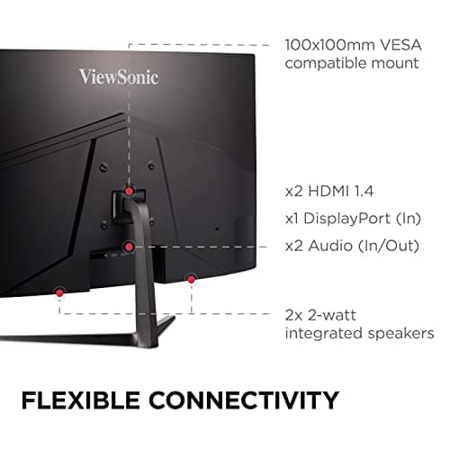 ViewSonic VX3218C-2K 32" 1440p 165Hz VA Curved Monitor image