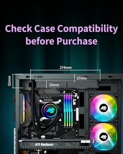 Minorsonic CPU Cooler 240mm Black image