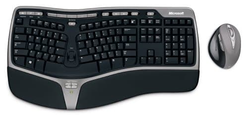 Microsoft WTA-00001 Wireless Ergonomic Keyboard with Laser Mouse main image