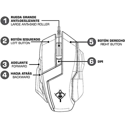 YEYIAN Sabre 1002 Wired Optical Gaming Mouse image