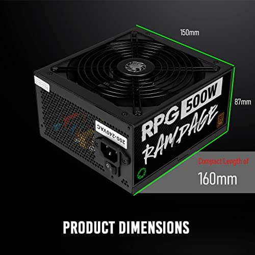 GameMax GP Black ATX 500W Non-Modular 80+ Bronze Certified image