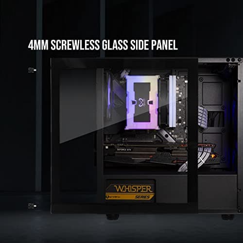 BitFenix Nova Mesh M ARGB MicroATX Mini Tower Black Tempered Glass Side Panel image