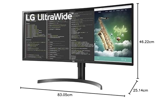 LG 35WN75C-B 35" 3440x1440 100Hz VA Curved Monitor image