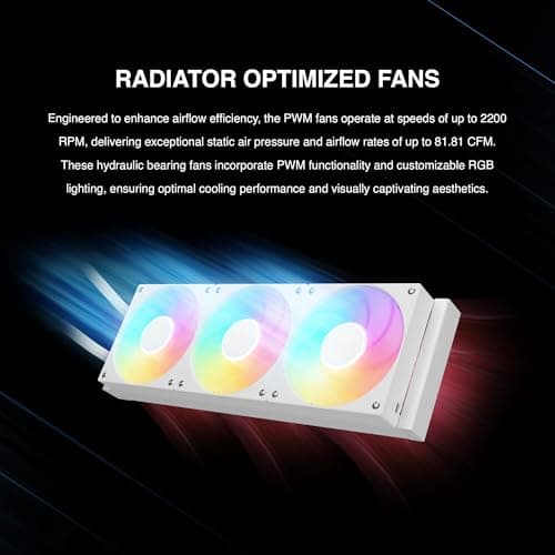 GAMDIAS CHIONE P5 Water 360mm 81.81 CFM White image