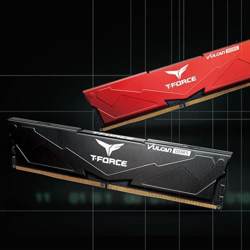 TEAMGROUP T-Force Vulcan Red DDR5-6400 CL34 64GB (2x32GB) image
