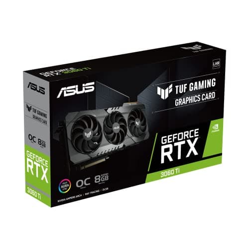Asus TUF GAMING OC GeForce RTX 3060 Ti 8GB GDDR6X Black image