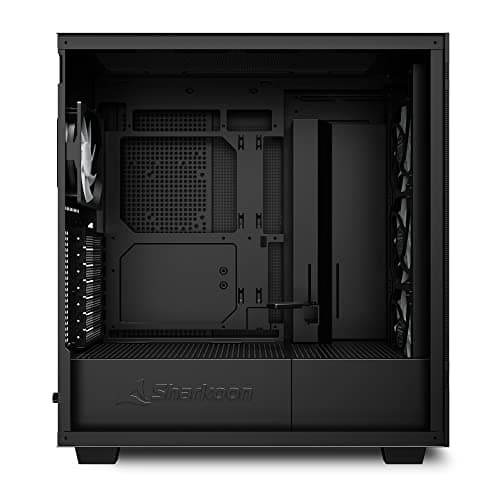 SHARKOON Rebel C50 RGB ATX Mid Tower Black Tempered Glass Side Panel image