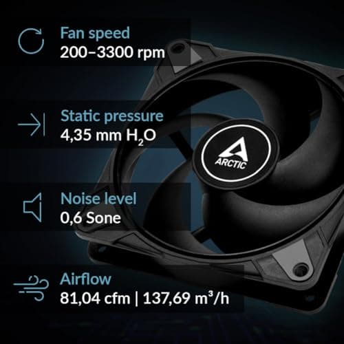 ARCTIC P12 Max 120mm Black PWM image