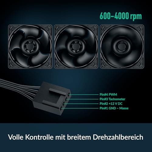 ARCTIC S12038-4K 120mm Black PWM image