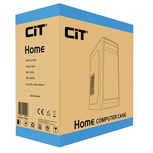 CiT Home MicroATX Mid Tower Black RGB image