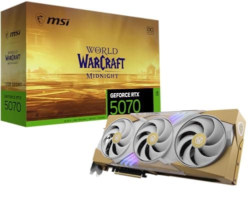 MSI GeForce RTX 5070 12G World of Warcraft MIDNIGHT LIGHT EDITION OC image