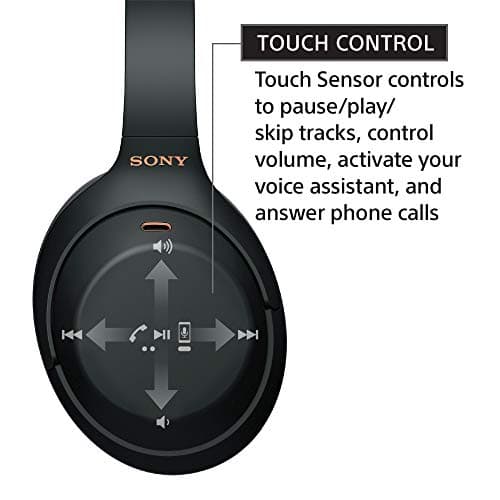 Sony WH1000XM4 Closed-Back Wireless Headphones Black image