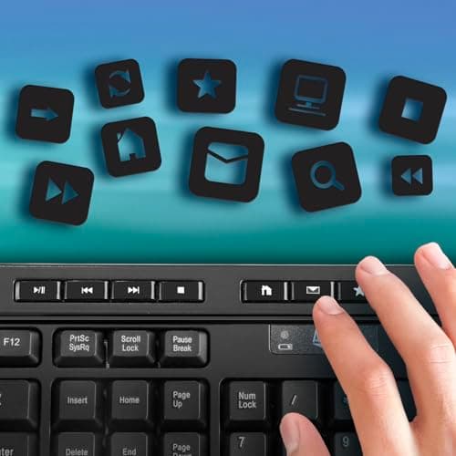 Adesso WKB-1320CB Wireless Standard Keyboard With Optical Mouse image