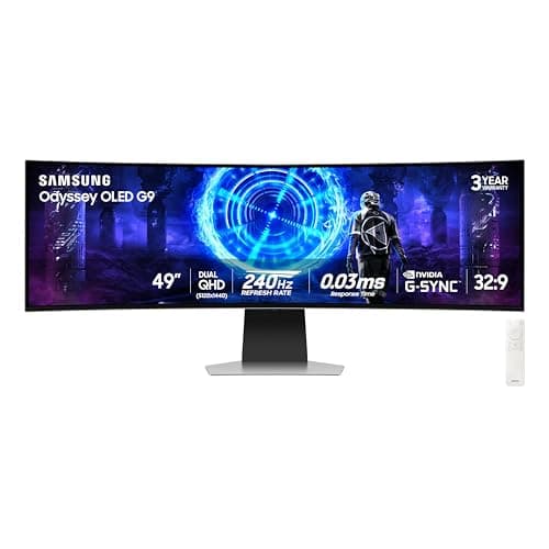 Samsung 49-inch Odyssey OLED G9 G95SD Dual QHD 240Hz Curved Gaming Monitor main image