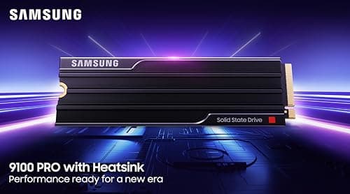 Samsung 9100 PRO w/Heatsink 1TB M.2-2280 SSD PCIe 5.0 NVMe image
