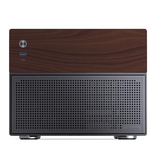 Jonsbo N4 Micro ATX Desktop Black / Brown Mesh Side Panel, USB 3.2 Gen 2 Type-C, USB 3.2 Gen 1 Type-A image