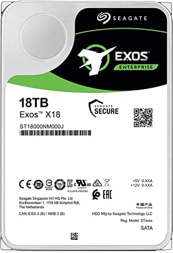 Seagate Exos 18TB HDD 3.5" 7200RPM SATA image