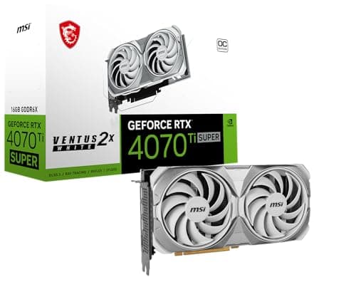 MSI VENTUS 2X OC GeForce RTX 4070 Ti SUPER 16GB GDDR6X White/Silver image
