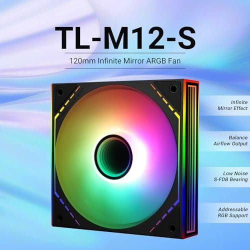 Thermalright TL-M12-S 120mm Black PWM Addressable RGB image