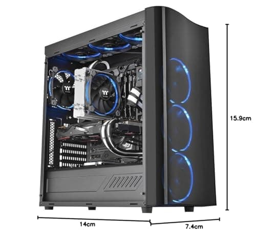 Thermaltake Riing Silent 12 RGB Sync Edition Air 53 CFM 159mm Black image