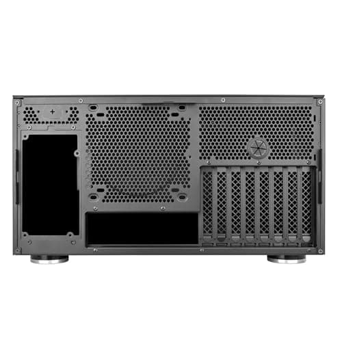 Silverstone Crown 04 HTPC Black with Mesh Side Panel and USB 3.2 Gen 2 Type-C USB 3.2 Gen 1 Type-A image