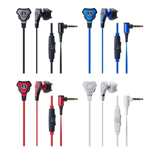 Audio-Technica ATH-CHX5ISBK Closed Earbud With Microphone image