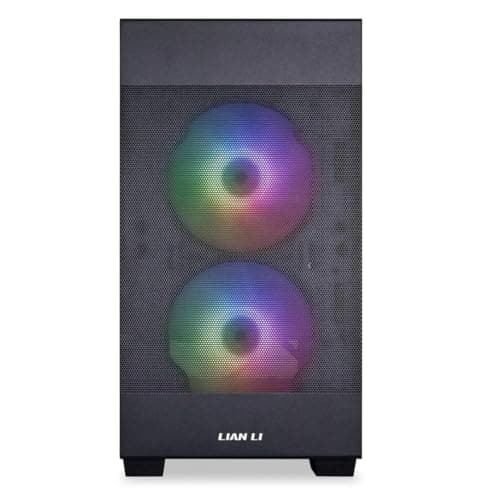 Lian Li LANCOOL 205M Micro ATX Mid Tower Black with Tempered Glass Side Panel and USB 3.2 Gen 1 Type-A image