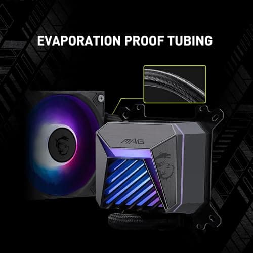 MSI MAG CORELIQUID A15 Water 240mm 64.89 CFM Black image