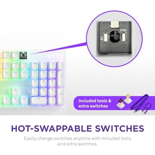 NZXT Function 2 RGB Wired/Wired Gaming Keyboard image