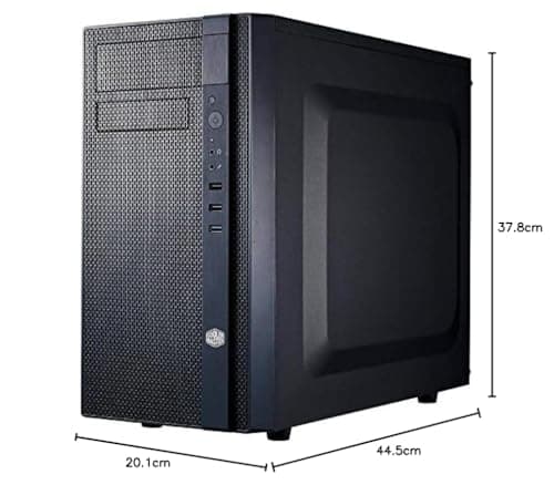 Cooler Master N200 Micro ATX Mini Tower Black with Front Panel: USB 3.2 Gen 1 Type-A and USB 2.0 Type-A image