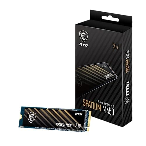 MSI SPATIUM M450 2TB M.2-2280 SSD PCIe 4.0 X4 NVMe image