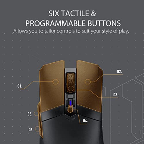 Asus TUF Gaming M4 Optical Wireless Gaming Mouse image