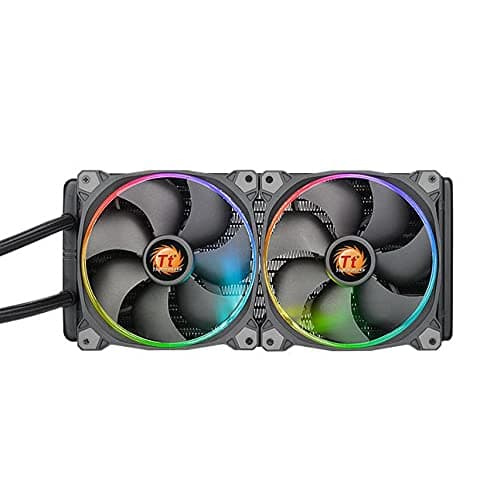 Thermaltake Water 3.0 Riing RGB Water 280mm 81.2 CFM RGB Black / Red image