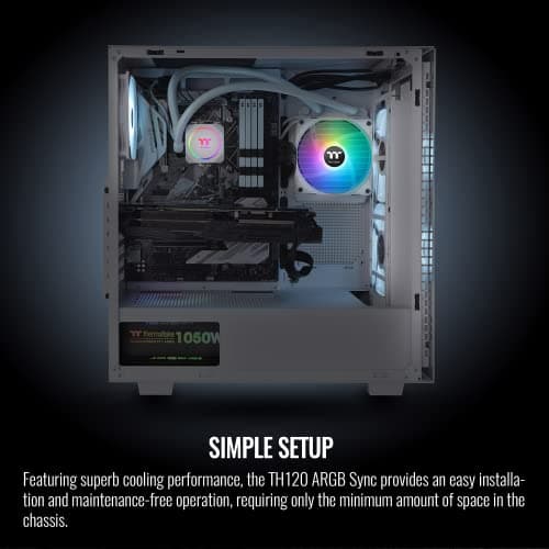 Thermaltake TH120 ARGB Sync 59.28 CFM Water 120mm White image