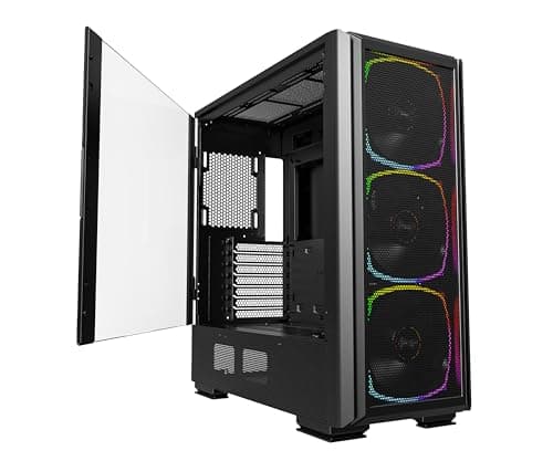 Montech SKY TWO GX ATX Mid Tower Black with Tempered Glass Side Panel and USB 3.2 Gen 2 Type-C, USB 3.2 Gen 1 Type-A main image