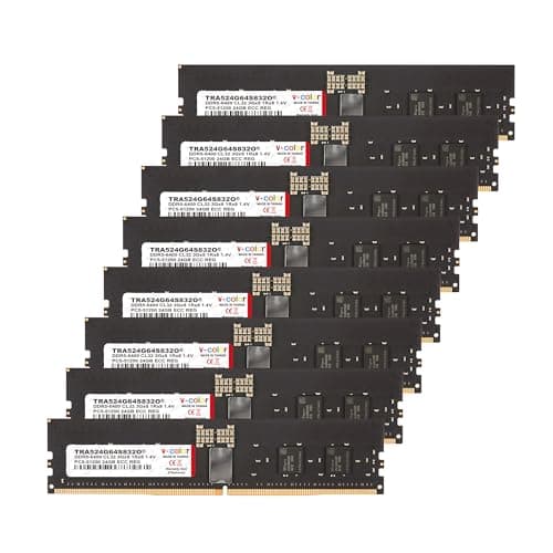 V-Color TRA524G64S832O Registered Black DDR5-6400 CL32 192GB (8x24GB) image
