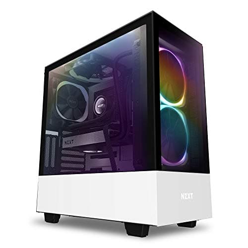 NZXT H510 Elite ATX Mid Tower White / Black Tempered Glass Side Panel, USB 3.2 Gen 2 Type-C, USB 3.2 Gen 1 Type-A image