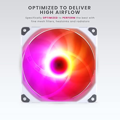 Phanteks M25-140 140mm White PWM D-RGB 104.62 CFM 3-Pack image
