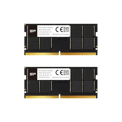 Silicon Power SP064GBSVU560F22 Black DDR5-5600 SODIMM CL46 64GB (2x32GB) image