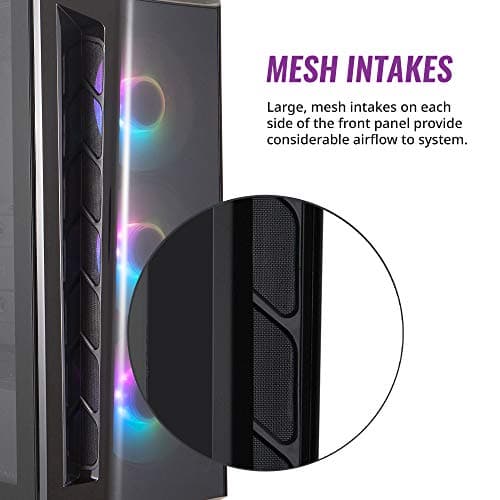 Cooler Master MasterBox MB520 ARGB ATX Mid Tower Black with Tempered Glass Side Panel image