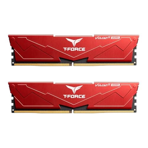 TEAMGROUP T-Force Vulcanα Red DDR5-6000 CL38 32GB (2x16GB) image