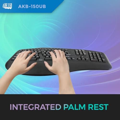Adesso AKB-150UB Wired Ergonomic Keyboard image