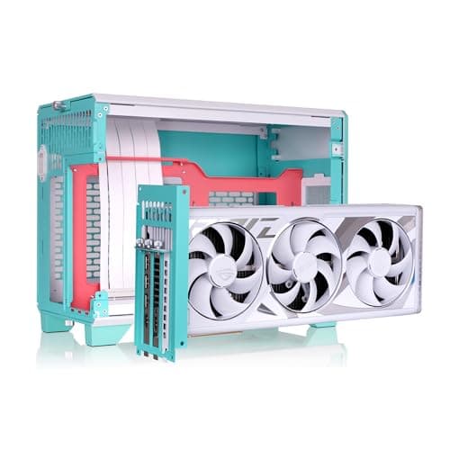 Thermaltake TR100 Mini-ITX Desktop Teal / Red with Mesh Side Panel and USB 3.2 Gen 2 Type-C USB 3.2 Gen 1 Type-A image