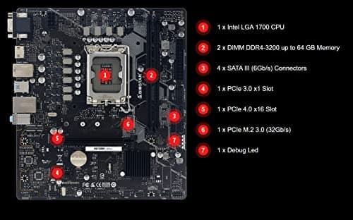 Biostar H610 MH LGA1700 DDR4 Micro ATX image