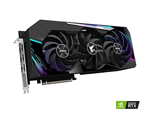 Gigabyte AORUS MASTER Rev 2.0 GeForce RTX 3080 10GB LHR 10GB GDDR6X Black image