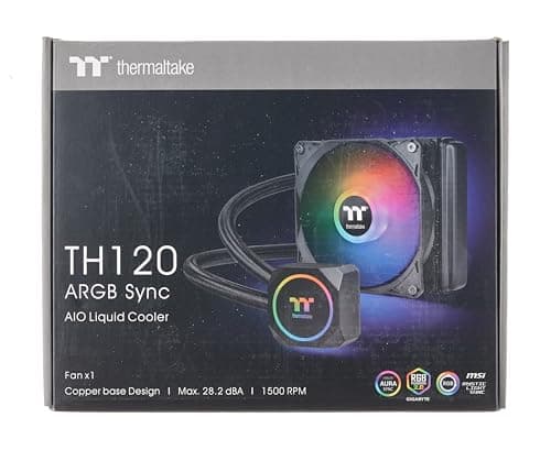 Thermaltake TH120 ARGB Sync Water 120mm 59.28 CFM Black image
