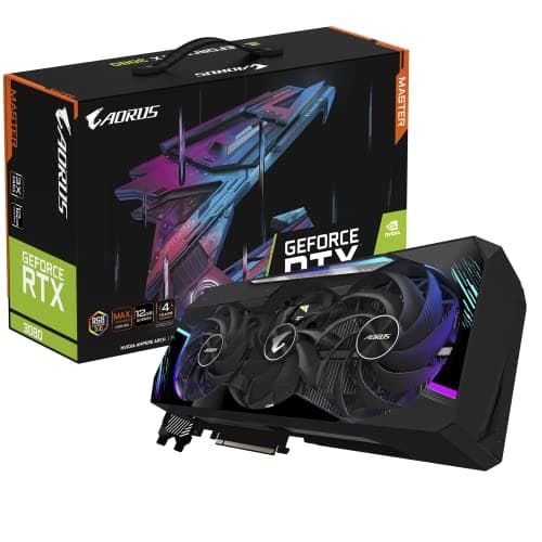 Gigabyte AORUS MASTER GeForce RTX 3080 LHR 12GB GDDR6X Black image