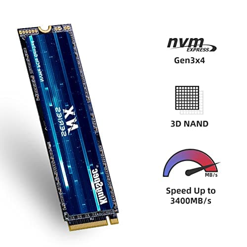 KingSpec NX-2280 256GB SSD M.2-2280 PCIe 3.0 X4 NVMe image